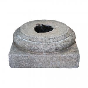 Stone base for column. 1800s period.